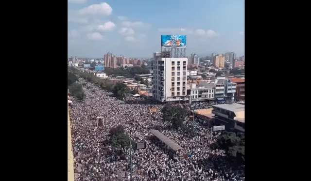 <br>Video viral en Facebook sobre marchas en Lima. Foto: captura de Facebook   