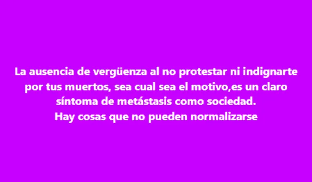  Lucho Cáceres llamó a ciudadanos peruanos a la reflexión con mensaje. Foto: Lucho Cáceres/Facebook    