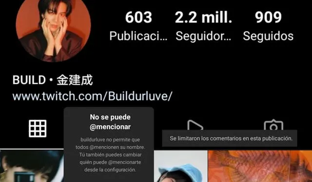 Así luce ahora el perfil de Instagram de Build. Foto: captura BibleBuild Latam 