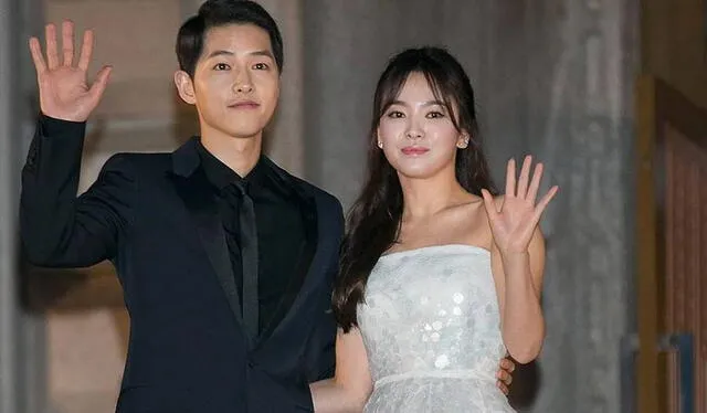 Song Joong Ki y Song Hye Kyo en los Baeksang Arts Awards 2016. Foto: Naver   