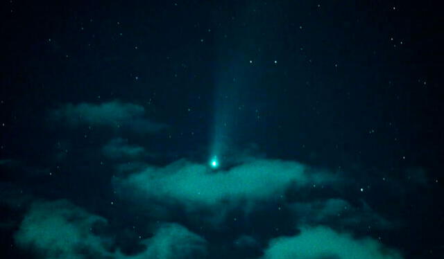 La visibilidad del cometa verde dependerá de las condiciones atmosféricas. Foto: AFP/referencial   