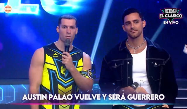 Austin Palao fue recibido por Patricio Parodi en "EEG". Foto: América TV 