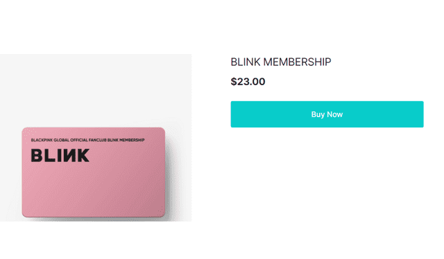 Membresía oficial de BLACKPINK en Weverse Shop. Foto: captura Weverse Shop   