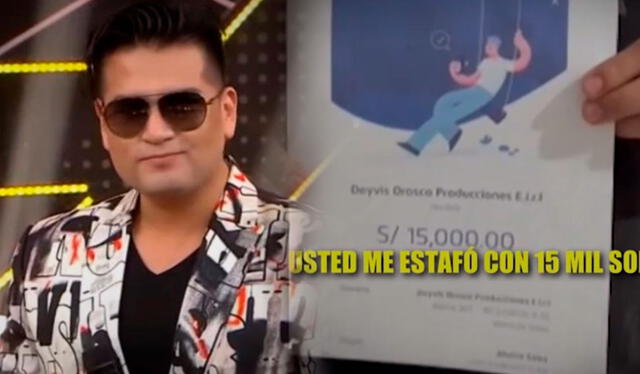  Deyvis Orosco en serios problemas tras ser denunciado por estafa. Foto: composición/LR/captura de ATV/difusión    