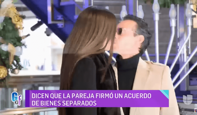  "El gordo y la flaca" sostiene que Marc Anthony y Nadia Ferreira firmaron un acuerdo. Foto: Univisión   