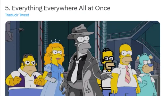  "Everything everywhere all at once" nominada a los Oscars. Foto: Twitter   