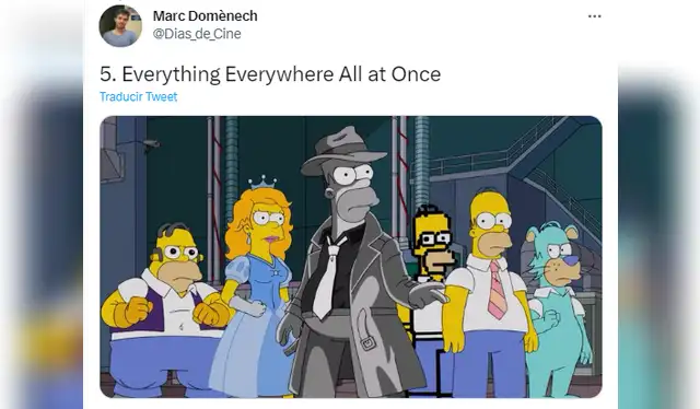  "Everything everywhere all at once" nominada a los Oscars. Foto: Twitter   