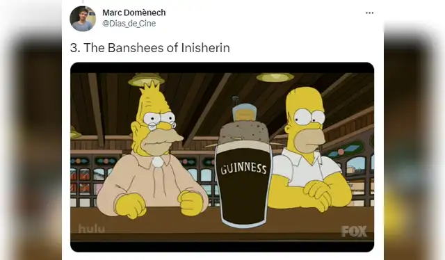  "The banshees of Inisherin" nominada a los Oscars. Foto: Twitter    