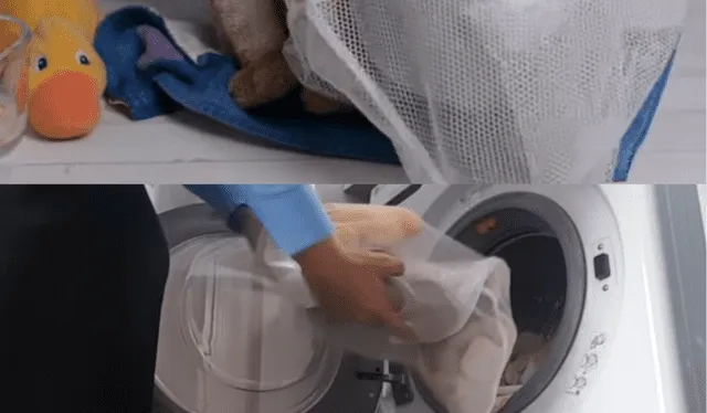 Lavar peluches en la lavadora. Foto: composición LR/captura de YouTube 