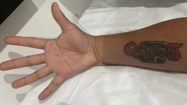 El tatuaje de Lucho Cuéllar. Foto: Instagram    