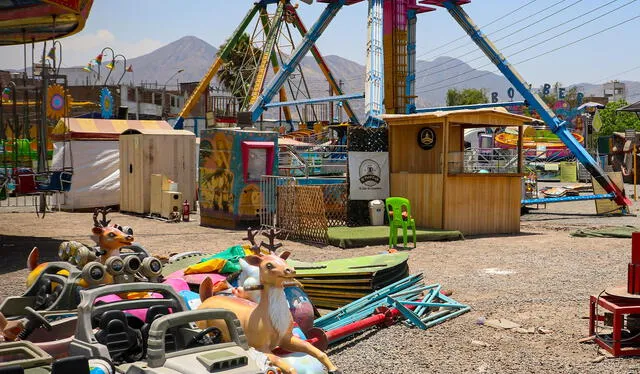  El parque de diversiones no cumplía con las medidas de seguridad. Foto: Municipalidad de Comas   