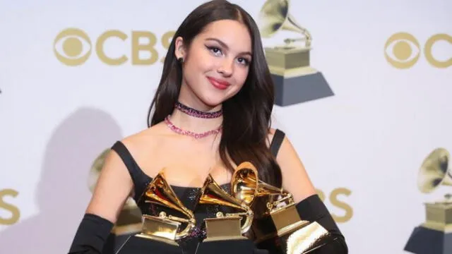 La sensación del pop Olivia Rodrigo ganó 3 grammy’s en el 2022. Foto: BBC News   