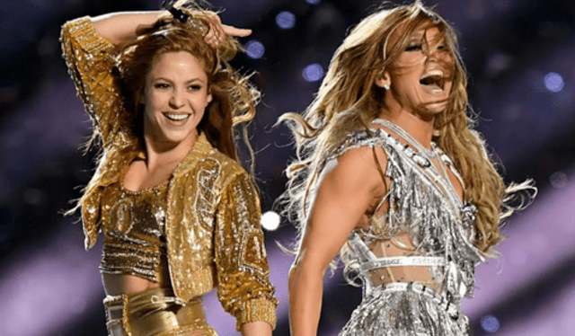 Shakira y Jennifer López cantaron juntas en el Super Bowl. Foto: captura CNN   
