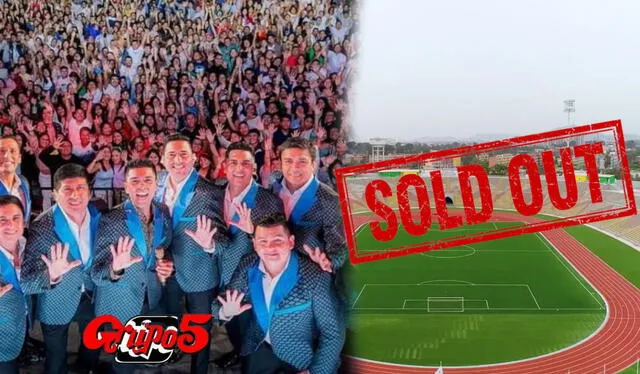 El Grupo 5 vendió todas las entradas para sus conciertos en el estadio de San Marcos. Foto: composición LR/ Grupo 5/Andina   
