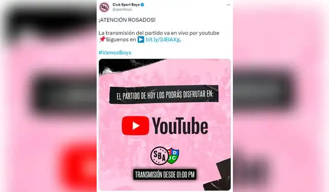  Comunicado de Sport Boys. Foto: Sport Boys   