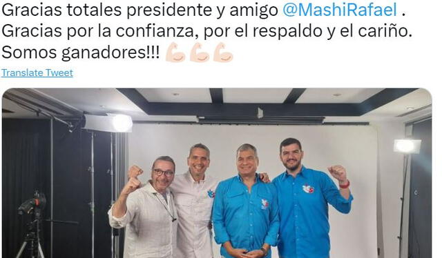  Aquiles Alvarez es virtual alcalde de Guayaquil. Foto: Twitter/aquilesalvarez   