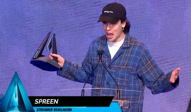 Spreen se llevó el premio a streamer revelación en los recientes Premios Esland 2023. Foto: HERO Network   