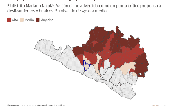 Cenepred advirtió puntos críticos en Arequipa. Foto: LR Data   