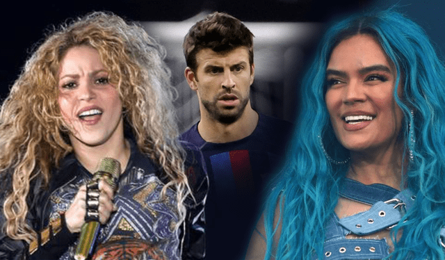  Shakira y Karol G estarían alistando sus versos para terminar de 'destruir' a Gerard Piqué. Foto: composición de LR/AFP/difusión<br><br>    