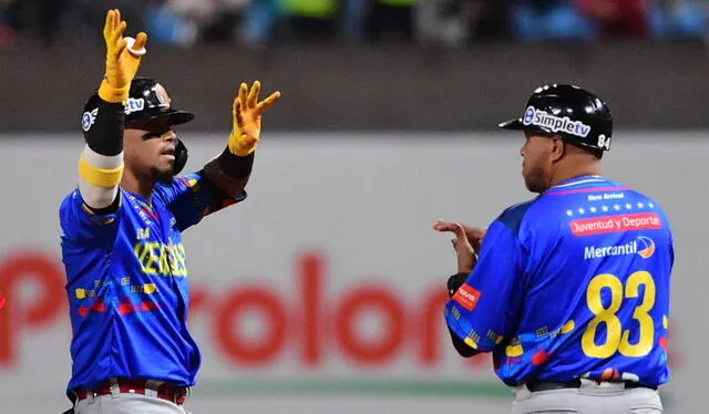 Venezuela buscará su clasificación esta noche ante Colombia por la Serie del Caribe 2023. Foto: AFP   