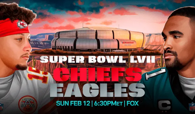 Super Bowl LVII: a qué hora es, TV y dónde ver el Eagles vs Chiefs de la  final NFL 2023 en vivo online hoy - AS USA