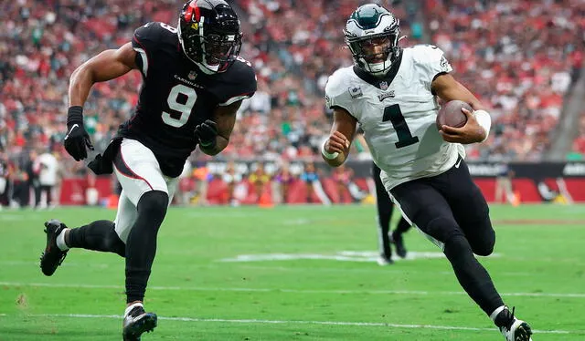  El joven quarterback Jalen Hurts está llamdo a ser la figura de los Philadelphia Eagles. Foto: AFP   