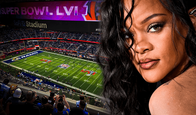  Rihanna estará presente en el show de medio tiempo del Super Bowl. Foto: composición LR.