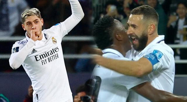 Real Madrid sentenció el partido con goles de Benzema y Valverde. Foto: composición LR   