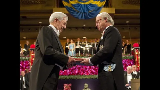  Mario Vargas Llosa recibió el Premio Nobel de Literatura en el 2010. Foto: Andina   