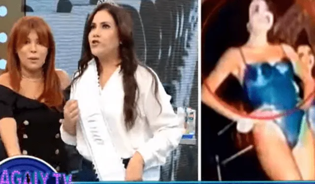 Andrea Llosa contó su experiencia en el Miss Perú en el programa "Magaly TV, la firme". Foto: captura ATV   