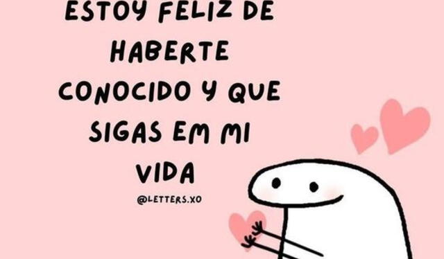 Feliz de haberte conocido. Foto: Pinterest   