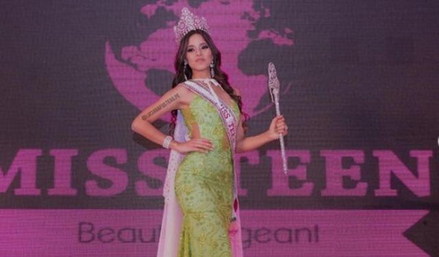  Luciana Fuster como Miss Teen. Foto: difusión   