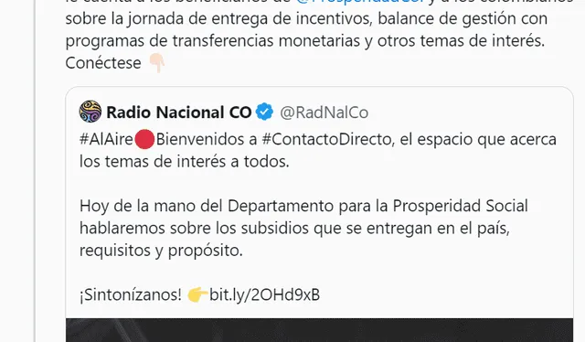 ¿Qué se conoce de los bonos destinados a febrero de 2023? Foto: Twitter/Prosperidad Social   