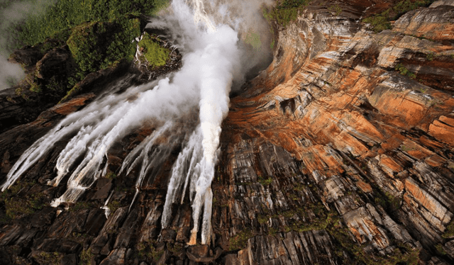  La cascada Salto Ángel fue declarada Patrimonio de la Humanidadpor Unesco. Foto: Rodolfo Gerstl/EL País.   