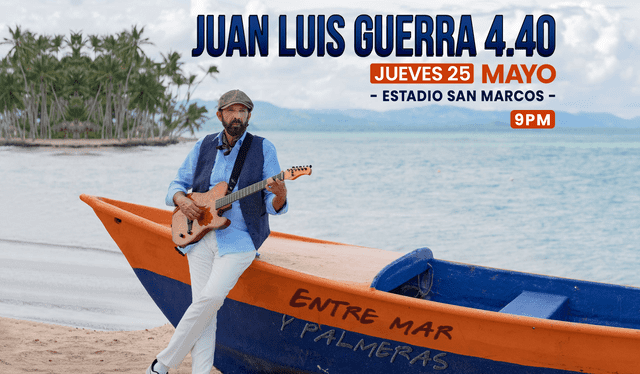 Juan Luis Guerra se presentará en mayo en Lima y Arequipa. Foto: Teleticket   