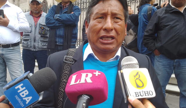 Alfonso Mamani Quispe, alcalde provincial de Caylloma. Foto: Leonela Aquino/URPI-LR   