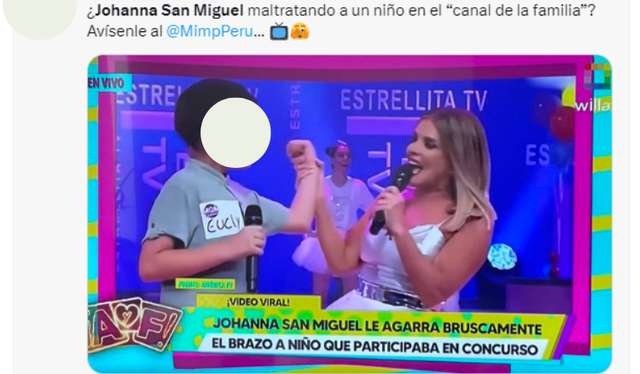  Johanna San Miguel es tendencia en Twitter por su accionar en secuencia de "Mande quien mande". Foto: Twitter<br><br>  