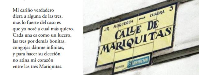 Poema de Basilio García Ciudad sobre calle Mariquitas. Composición: LR   