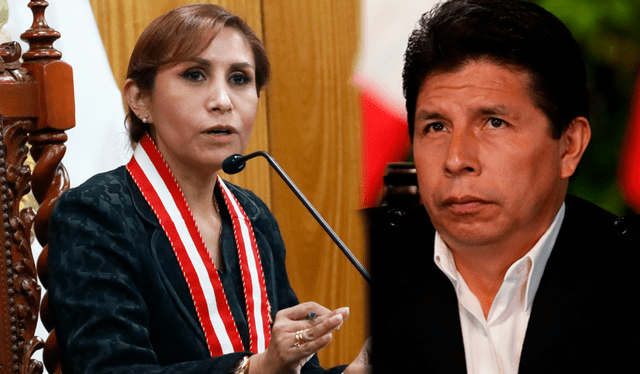 Fiscal Patricia Benavides acusó a Pedro Castillo por organización criminal ante el Congreso cuando aún él era presidente de la República. Foto: composición La República   