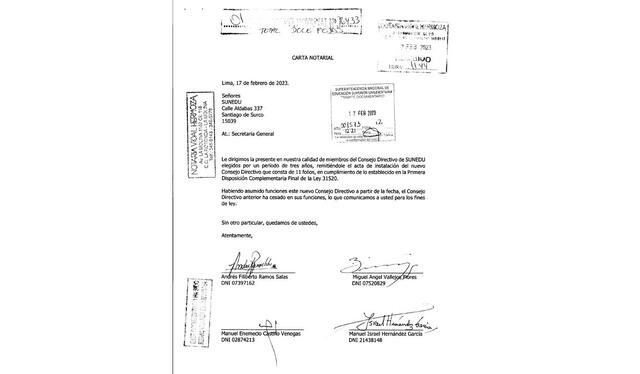 Carta notarial 