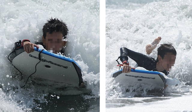  Vasco Salazar Condos es aficionado al surf. Foto: Federico Salazar/Facebook<br><br>    