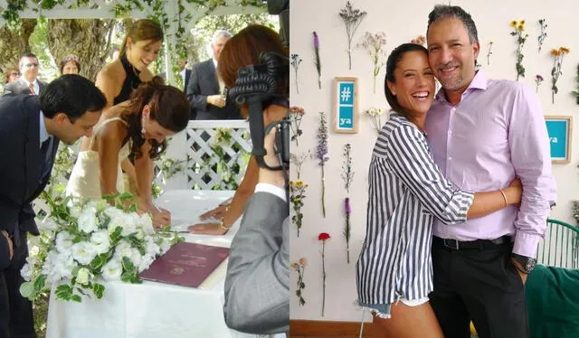  María Pía Copello y Samuel Dyer llevan 17 años de casados. Foto: composición LR/captura de Instagram   