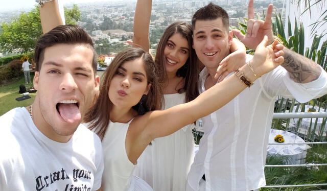 Hermanos Parodi Costa en celebración. Foto: Twitter Patricio Parodi<br><br>   