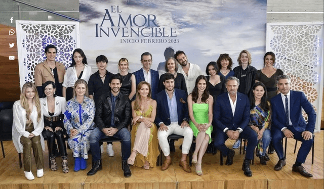  "El amor invencible" cuenta con un elenco de reconocidos actores. Foto: Instagram 