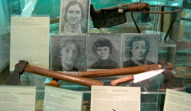  Las armas del crimen de Leonarda Cianciulli expuestas en un museo. Foto: La Vanguardia    