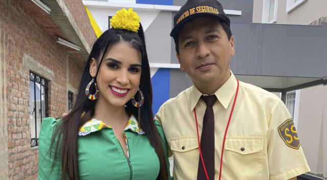 Liz Mariana Godoy (Zulimar) y Carlos Ramón Solano (Félix) en "Al fondo hay sitio". Foto: GLR   