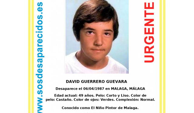  Cartel de búsqueda de David Guerrero Guevara. Foto: Asociación sosdesaparecidos<br>   