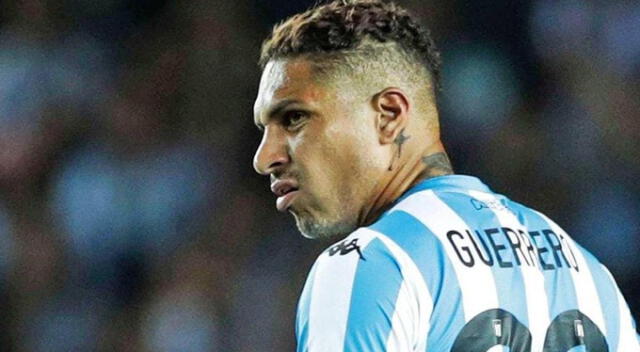 Paolo Guerrero llegó a Racing a finales de enero del 2023. Foto: Racing   