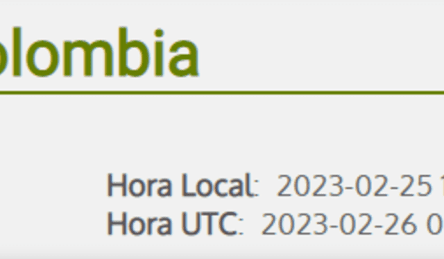   Último temblor registrado en Colombia hoy, 25 de febrero. Foto: SGC     