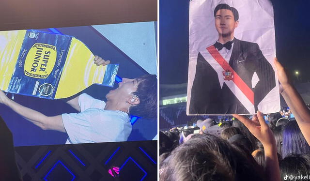  Super Junior en Lima: fans del grupo de k-pop sacaron a flote su ingenio en el concierto. Foto: composición LR/difusión redes    